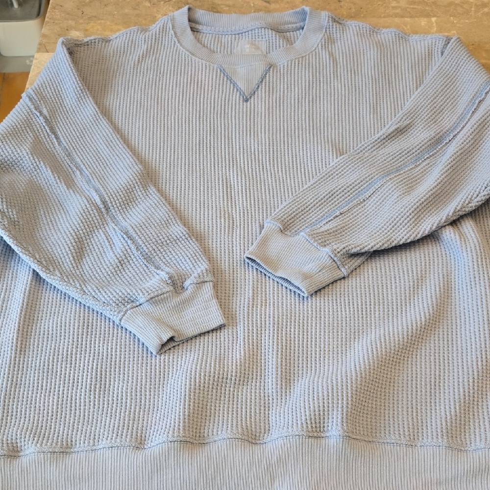 Aerie Women's Soft Blue Crewneck Sweater